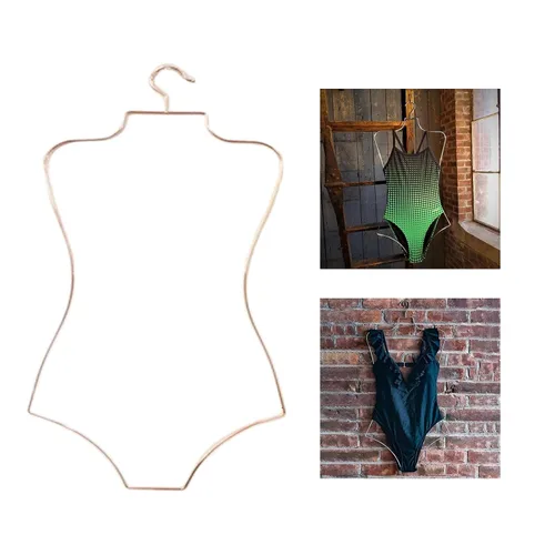 Miniatura 5 de 2 ganchos para traje de baño con forma de cuerpo, organizador de armario para niños, perchero para ropa de playa, colgador de ropa para armario