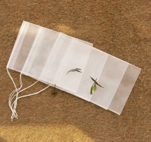 Miniatura 7 de 50 bolsas de filtro de té desechables para té suelto, hierbas, especias, bolsas pequeñas de malla vacía con sello de cordón, bolsas de filtro