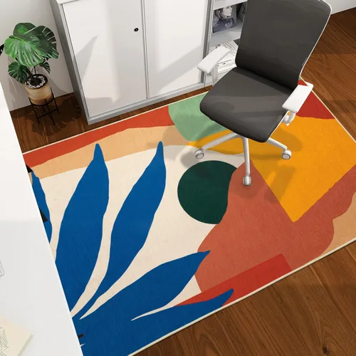 Miniatura 31 de chakme Tapete para silla de oficina para suelo de madera dura, 48 x 36 pulgadas, protector de escritorio de computadora de fácil deslizamiento