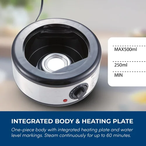 Miniatura 4 de Elite Gourmet EST250 - Mini vaporizador eléctrico compacto de alimentos y vegetales de 2.5 cuartos, 400 W con bandeja sin BPA, temporizador