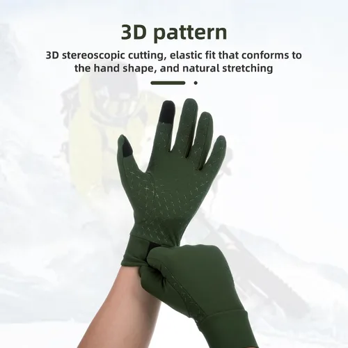 Miniatura 6 de YKYWBIKE Guantes de ciclismo de invierno para hombres y mujeres, guantes de bicicleta acolchados para pantalla táctil, resistentes al agua