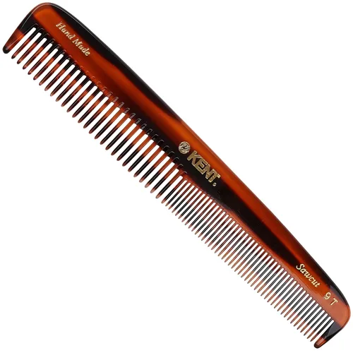 Miniatura 10 de Kent 9T Peine Desenredante de Dientes Finos y Dientes Anchos - Peine de Peinado Grande Hecho a Mano con Corte de Sierra para Cabello Húmedo y Blanco