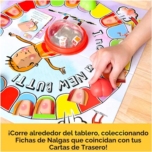 Miniatura 4 de Spin Master Games, I Need a New Butt, juego de mesa para niños basado en el libro con fichas Popper y de mejillas, divertido para la noche