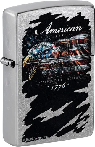 Miniatura 7 de Zippo encendedores con la bandera de EE. UU. Cromado