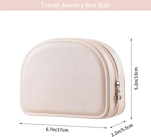 Miniatura 5 de Larlary Travel Jewelry Box,Travel Jewelry Case,Seashell-Shaped Jewelry Box, Jewelry Organizer Box for Women, Jewelry Storage Box for Rings
