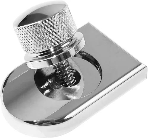 Miniatura 8 de Cromo plateado para perno de asiento Harley Perno/tornillo de acero inoxidable con cubierta de perilla de montaje Compatible con Harley-Davidson