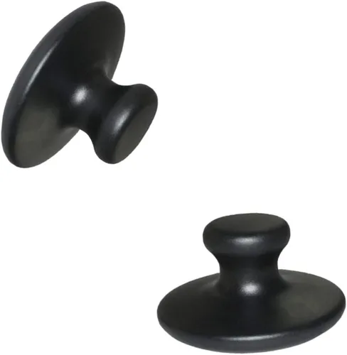 Miniatura 9 de Healifty 2 piezas de piedras calientes en forma de hongo, cálidas, lava natural, basalto, roca caliente, guasha, herramientas para cuerpo y cara