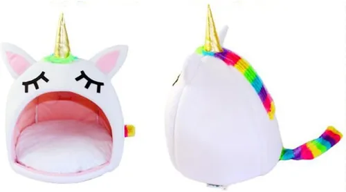 Miniatura 2 de Hemobllo Unicornio cama para perro, sofá nido de viaje, lavable a mano, cómodo, tamaño s