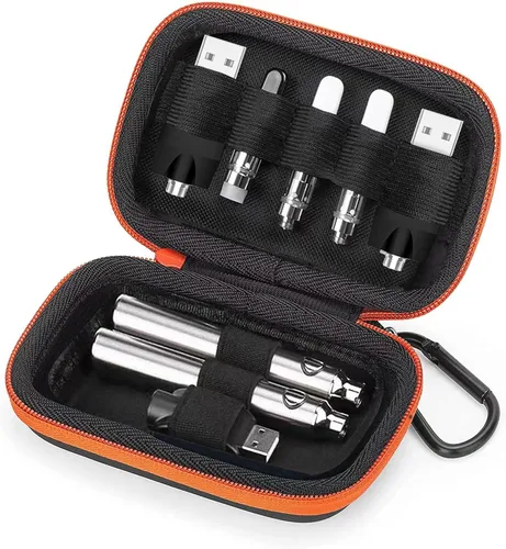 Miniatura 7 de BUISAMG (Solo estuche) Estuche de almacenamiento de 510 hilos, bolsa de batería de transporte Estuche para bolígrafo Estuche de viaje pequeño, bolsa