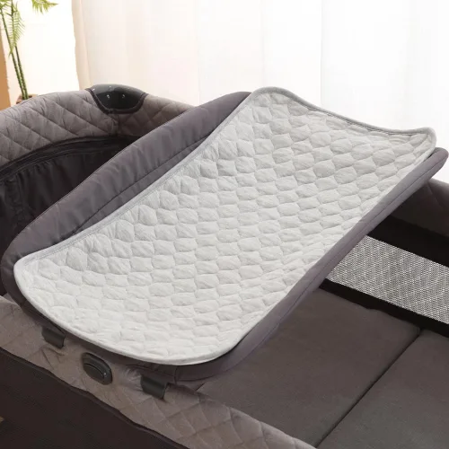 Miniatura 9 de BlueSnail Forro acolchado más grueso impermeable para cambiador, 3 unidades (rosa 13 x 27 pulgadas)