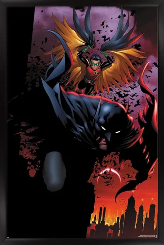 Miniatura 6 de DC Comics Batman - Póster de pared de ataque de Batman y Robin, 22.4 pulgadas de largo x 14.7 pulgadas de ancho, versión premium sin marco