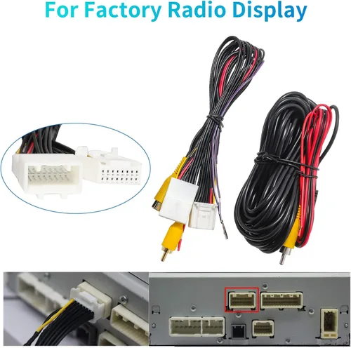 Miniatura 6 de EWAY Kit de cámara de respaldo de visión trasera para Toyota Camry Corolla RAV4 Prius Avalon 2012-2014 Cámara de marcha atrás a pantalla de radio