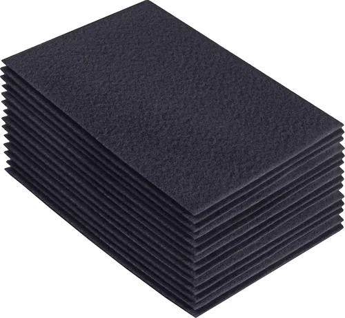 Miniatura 187 de FabricLA Hojas de fieltro acrílico para manualidades, cuadrados de fieltro precortados suaves de 4 x 4 pulgadas (3.9 in x 3.9 in), utiliza hojas