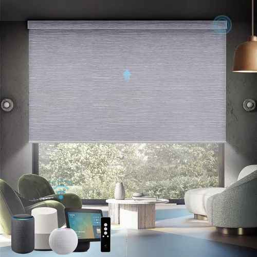 Miniatura 33 de SmartWings Persianas Motorizadas con Sombras para Ventana Control Remoto Funciona con Thread Apple Homekit Z-Wave Alexa 100% Blackout de Doble Cara