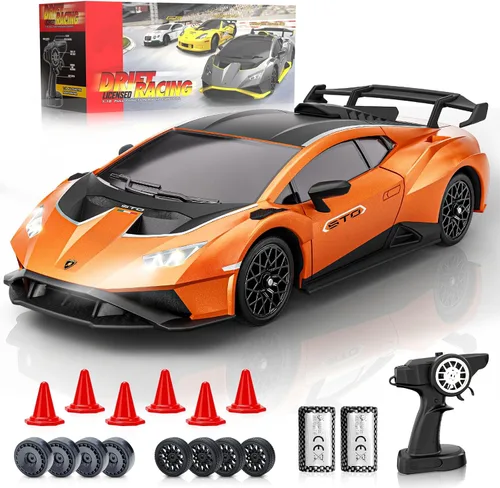 Miniatura 10 de Lamborghini - Auto de control remoto, escala 1:18, auto de juguete Lamboghini con licencia oficial, autos RC geniales para niños y adultos de 4, 5
