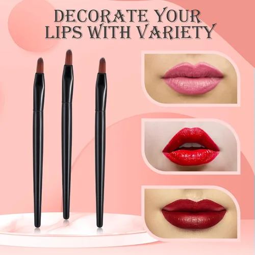 Miniatura 4 de Yaomiao 120 brochas desechables para labios, aplicadores de labios pequeños, cepillo multifuncional a granel para lápiz labial, maquillaje