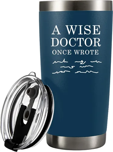 Miniatura 11 de Una vez un sabio médico escribió Taza de viaje para médicos Regalos para médicos Estudiantes de medicina MD Profesional médico DR Taza de viaje
