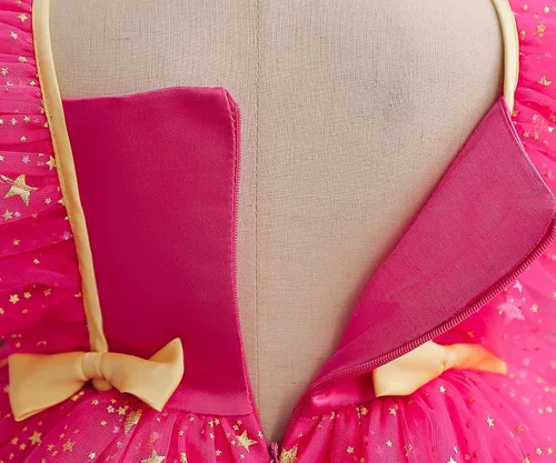 Miniatura 5 de Todder - Vestido de encaje para bebé, para fiesta de cumpleaños, bautizo
