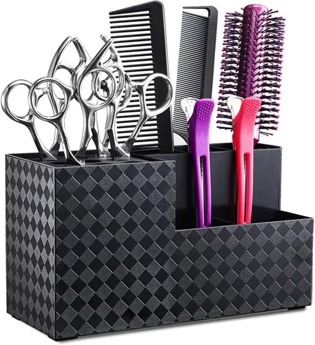 Miniatura 9 de Noverlife - Caja organizadora profesional para tijeras de barbero, organizador de almacenamiento para tijeras de peluquería de salón, peines, clips