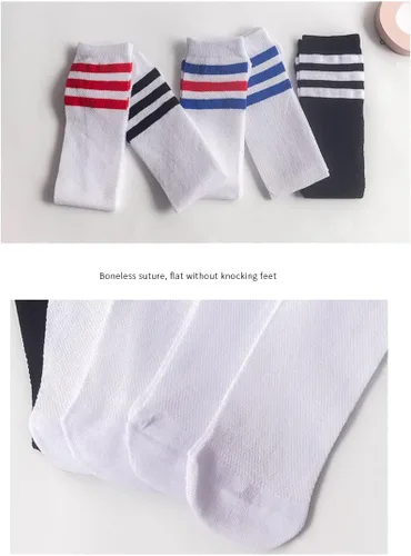 Miniatura 4 de Calcetines de tubo hasta la rodilla para niños, niñas, bebés, niños pequeños y niños, 3,4 pares