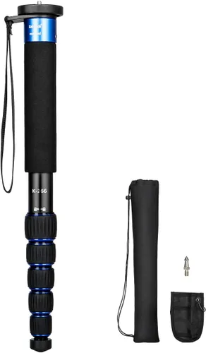 Miniatura 10 de Koolehaoda Monopod profesional de fibra de carbono, 6 secciones portátil compacto cámara de viaje monopod Unipod Stick para Canon Nikon Sony DSLR
