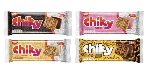 Miniatura 15 de Chiky Galletas de Chocolate Fudge, crujientes y dulces, centro de crema suave, textura crujiente que se derrite en cada bocado, 16.9 onzas, 1 caja