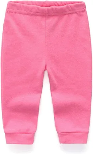 Miniatura 2 de Paquete de 4 pantalones unisex de algodón para bebé recién nacido, leggings casuales bordados de 0 a 24 meses para niños y niñas