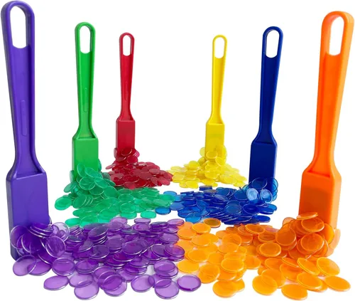 Miniatura 3 de Yuanhe Virutas magnéticas de varita de bingo, 6 colores para aprendizaje de ciencias, conteo familiar, actividades nocturnas