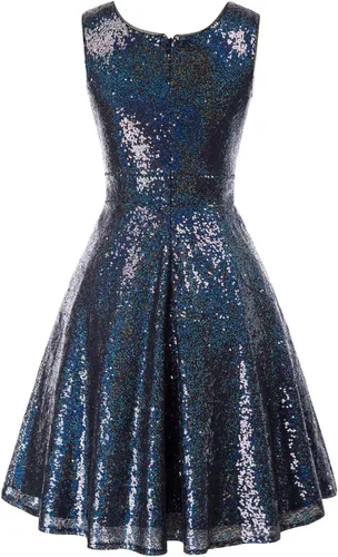 Miniatura 3 de GRACE KARIN Vestido de cóctel para dama de honor, sin mangas, con cuello en V para mujer
