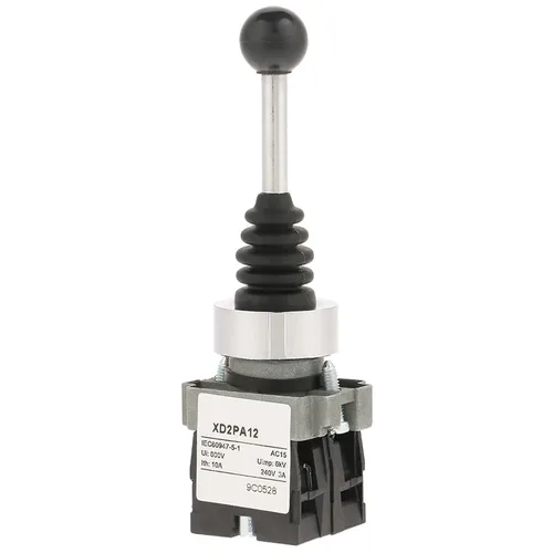 Miniatura 2 de Interruptor de palanca de mando, 2 posiciones 2NO tipo momentáneo Monolever Locked Joystick Interruptor de reemplazo para XD2PA12