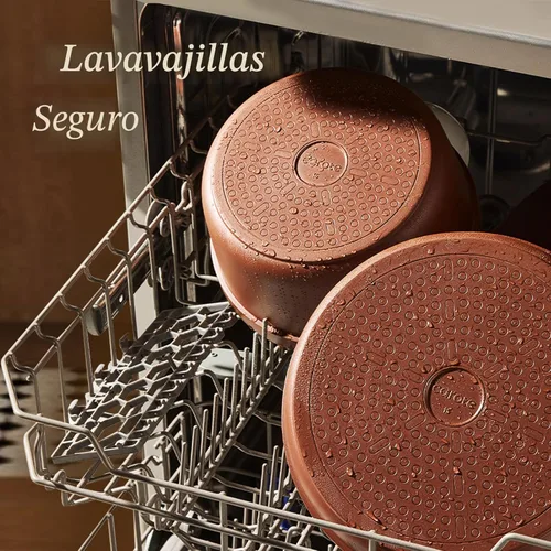 Miniatura 6 de CAROTE Juego de 22 utensilios de cocina de cerámica, juego de ollas y sartenes antiadherentes, asas extraíbles no tóxicas, aptos
