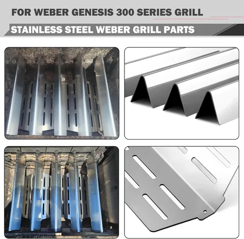 Miniatura 3 de Genesis 300 Piezas de repuesto para parrilla Weber Genesis E-310 E-320 E-330 S-330 EP-310 EP-330 Piezas de parrilla de 17.5 pulgadas Barras