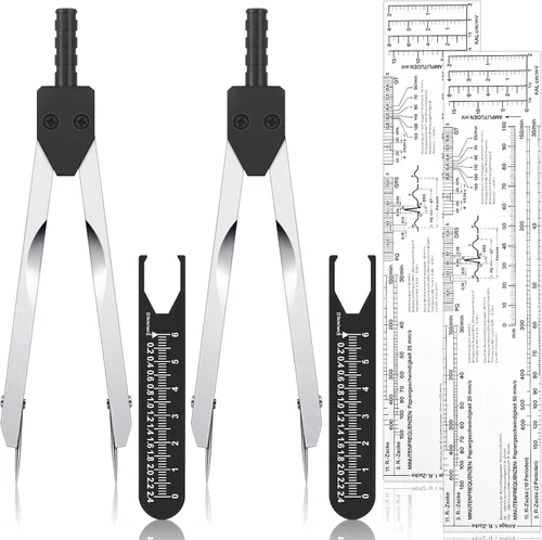 Miniatura 8 de Tondiamo Paquete de 2 calibradores de electrocardiógrafos de electrocardiógrafos, herramienta de medición para médicos, enfermeras, estudiantes