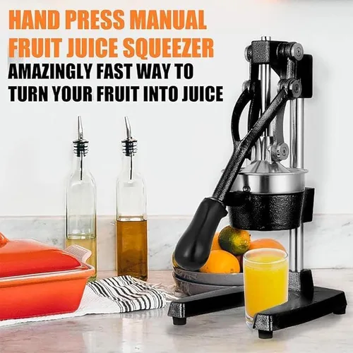 Miniatura 4 de Exprimidor manual profesional de limón, exprimidor manual comercial de prensa de frutas, sin pelar, sin necesidad de añadir agua, fácil operación