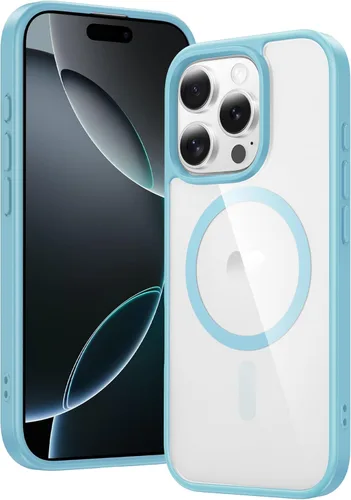 Miniatura 1526 de FNTCASE Funda para iPhone 13 Pro-Max: Fundas magnéticas transparentes compatibles con Magsafe Slim anti amarillamiento protección contra caídas