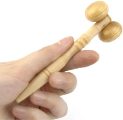 Miniatura 5 de Rodillos de madera portátiles masajeadores cara mano pierna cabeza cuello espalda cintura masaje rueda palos para hombres mujeres