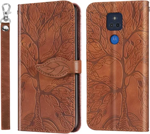 Miniatura 25 de Funda tipo cartera con tapa para Motorola Moto G Stylus 5G 2023, piel sintética, oro rosa, tarjetero y cierre magnético, función atril