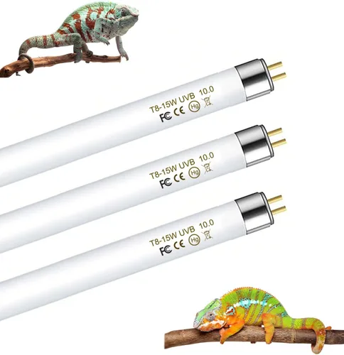 Miniatura 8 de T5 UVB - Kit combinado de lámpara para reptiles – Campana de terrario de 12 pulgadas, 8 W, bombilla UVA UVB 10.0 con reflector de alta eficiencia