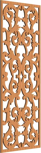Miniatura 42 de Meadville Paneles decorativos de pared de madera con calado, 9 3/8 pulgadas de ancho x 24 3/8 pulgadas de alto x 1/4 de alto, aliso