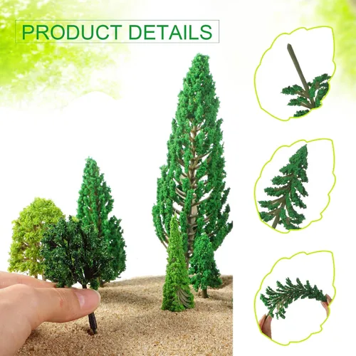 Miniatura 3 de Skylety 70 Piezas Árboles Modelo de 1.2 a 6.3 Pulgadas Árboles de Juguete en Miniatura Mixtos Suministros de Diorama Plantas Falsas para Paisaje