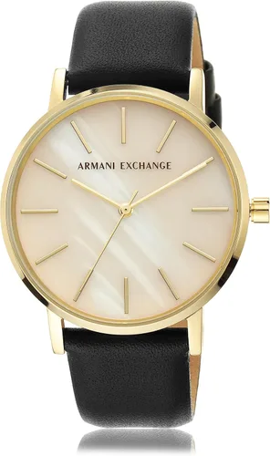 Miniatura 4 de AX Armani Exchange Reloj para mujer, reloj de tres manecillas para mujer con correa de acero inoxidable o cuero