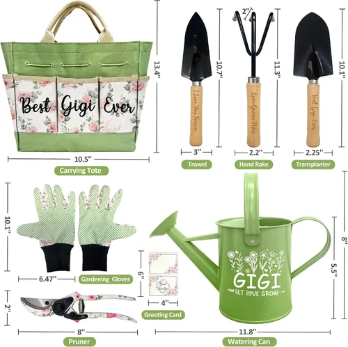 Miniatura 6 de Regalos para el día de la madre Gigi, kit de jardinería Gigi regalos de nietos, herramientas de jardinería floral y herramientas de jardín
