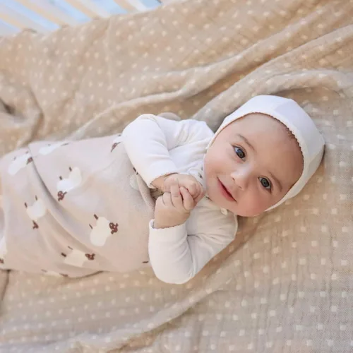 Miniatura 6 de Manta para bebé, 100 % algodón de lujo, suave, acogedora, ligera, unisex, para recepción, manta de regalo para recién nacidos, bebés y niños 19