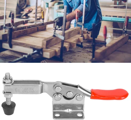 Miniatura 3 de Abrazaderas de palanca de sujeción, abrazadera de palanca horizontal de liberación rápida de acero inoxidable 304, capacidad de sujeción de 59.5