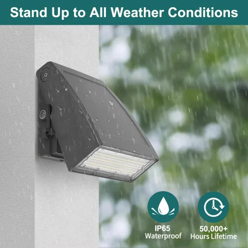 Miniatura 6 de kadision Paquete de luz LED de pared de 30 W con fotocélula del atardecer al amanecer, luz de pared de corte completo ajustable de 0-90°