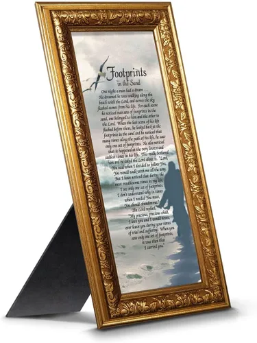 Miniatura 32 de Huellas en la arena inspirador arte de pared, decoración de playa, regalos cristianos para mujeres y hombres, decoración de pared cristiana, Get