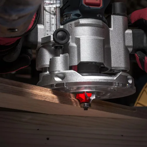 Miniatura 7 de Freud Quadra-Cut Radius Rounding Over Bit with Perma-Shield Coating for Flawless Finish - 4 Cutters, 1/4" Shank Dia., 1/4" Radius, 2-3/16" Length
