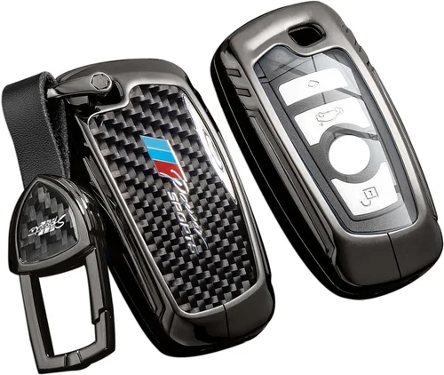 Miniatura 26 de Funda para llavero Honda con llavero, protección de aleación de zinc de fibra de carbono real compatible con 2022 2023 Accord Civic HR-V CR-V Pilot