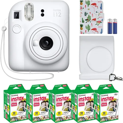 Miniatura 11 de Fujifilm Cámara instantánea Instax Mini 12 + paquete de accesorios MiniMate y funda personalizada compatible + paquete económico de película Fuji