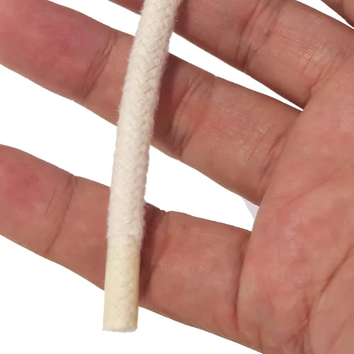 Miniatura 5 de KEILEOHO Cuerda de algodón natural de 1/4 de pulgada, 328 pies de longitud, cuerda blanca para colgar en la pared, cuerda para colgar en la pared